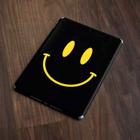Black Happy Face Apple iPad Skin