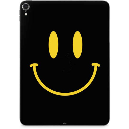 Black Happy Face Apple iPad Pro Skin