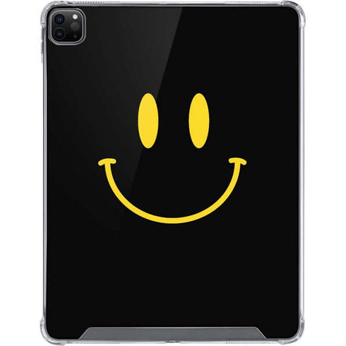 Black Happy Face iPad Cases