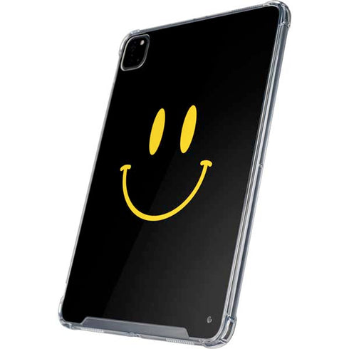 Black Happy Face iPad Cases