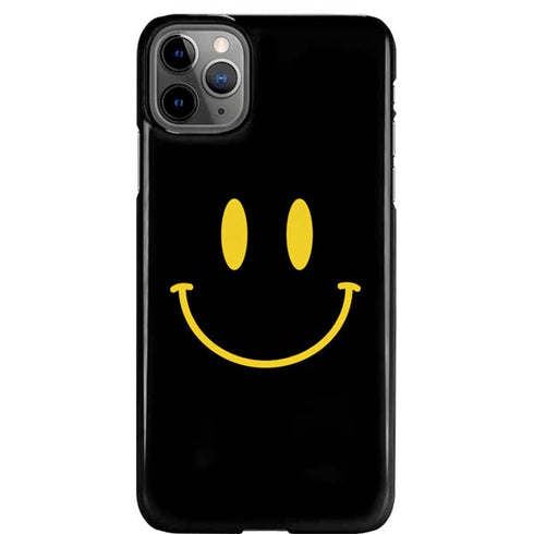 Black Happy Face iPhone Cases