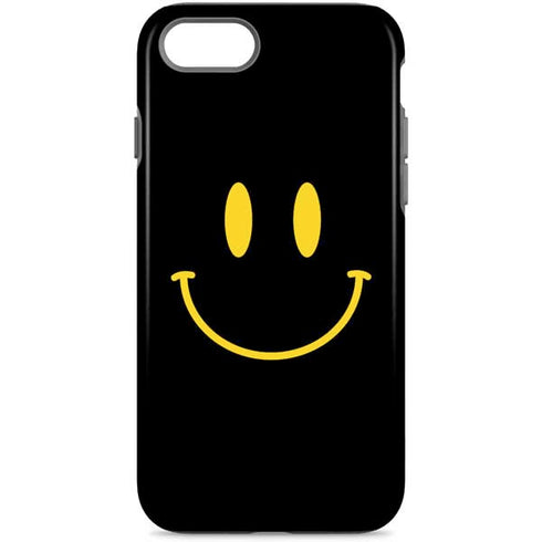 Black Happy Face iPhone Cases