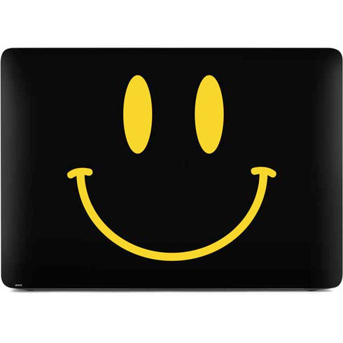 Black Happy Face Apple MacBook Air Skin