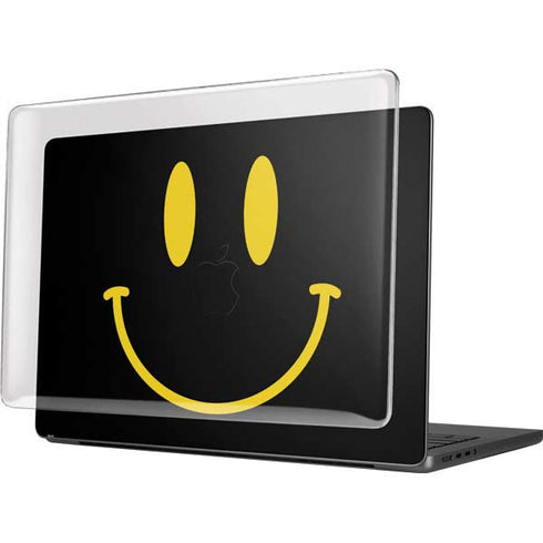 Black Happy Face MacBook Pro 14in (2021-24) Case plus Skin