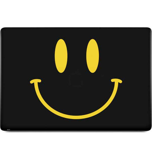 Black Happy Face MacBook Skins