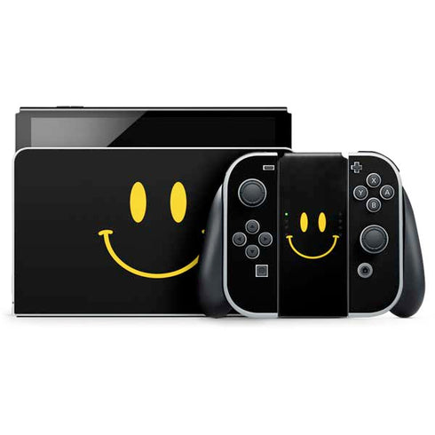 Black Happy Face Nintendo Skins
