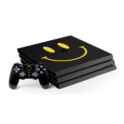 Black Happy Face PlayStation PS4 Skins