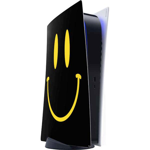 Black Happy Face PlayStation PS5 Skins