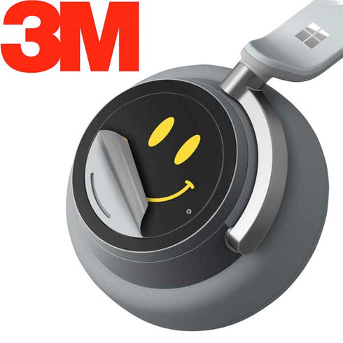 Black Happy Face Surface Headphones Skin