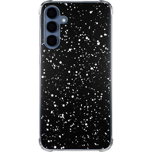 Black Speckle Galaxy A35 5G Clear Case