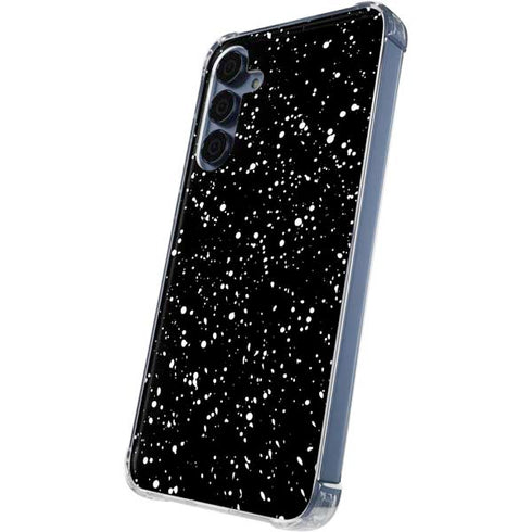 Black Speckle Galaxy A35 5G Clear Case
