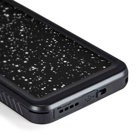 Black Speckle Galaxy S24 Waterproof Case