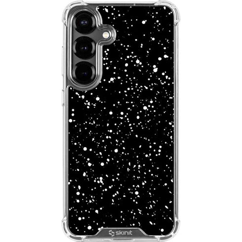 Black Speckle Galaxy S26 Clear Case