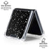 Black Speckle Galaxy Z Flip6 Clear Case