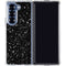 Black Speckle Galaxy Z Fold6 Clear Case