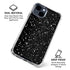 Black Speckle iPhone 15 Clear Case