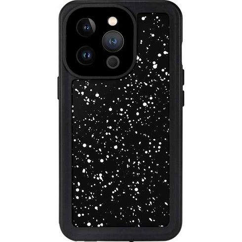 Black Speckle iPhone 15 Pro Waterproof Case