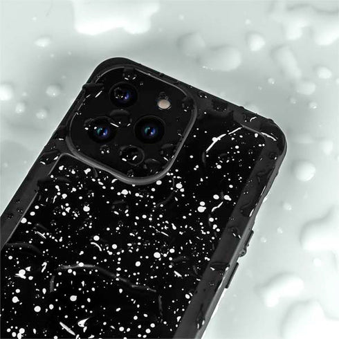 Black Speckle iPhone 15 Pro Waterproof Case
