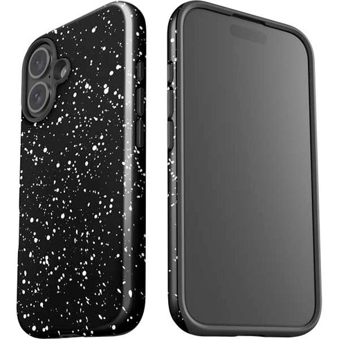 Black Speckle iPhone 16 Plus Impact Case