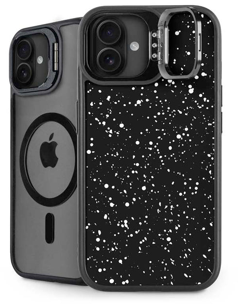 Black Speckle iPhone 16 Plus Kickstand Case