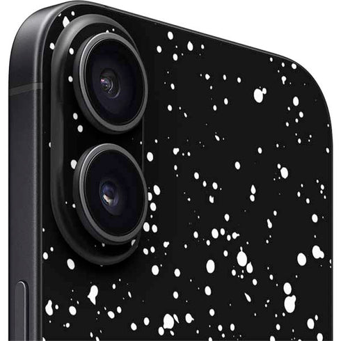 Black Speckle iPhone 16 Plus Skin