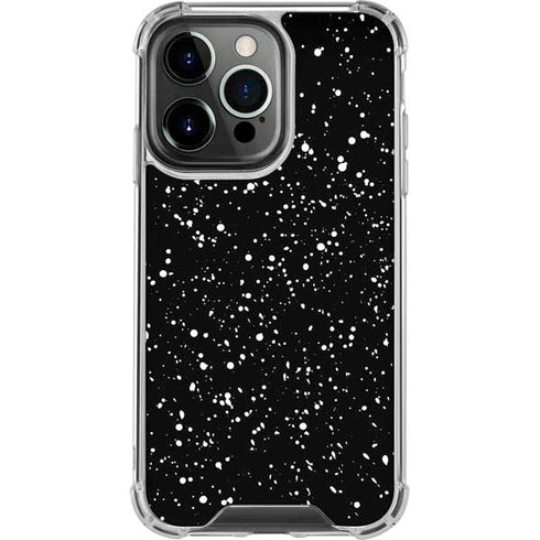 Black Speckle iPhone 16 Pro Max Clear Case