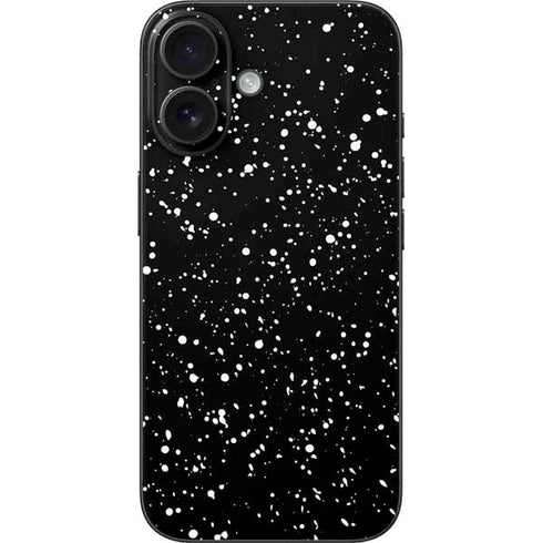 Black Speckle iPhone 16 Skin