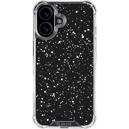 Black Speckle iPhone 17 Clear Case