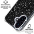Black Speckle iPhone 17 Clear Case