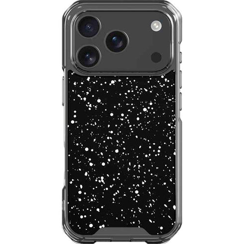 Black Speckle iPhone 18 Pro Clear Case