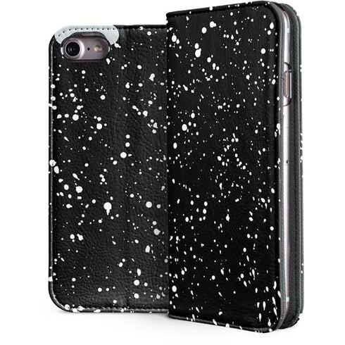 Black Speckle iPhone 7 Folio Case