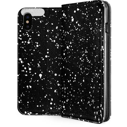Black Speckle iPhone 8 Folio Case