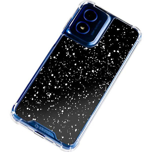 Black Speckle Moto G Play 4G (2024) Clear Case