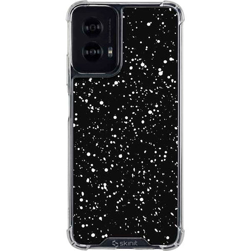 Black Speckle Moto G Power 5G (2024) Clear Case