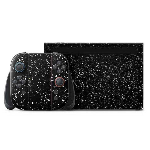 Black Speckle Nintendo Skins