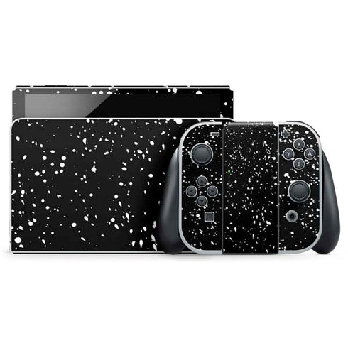 Black Speckle Nintendo Skins