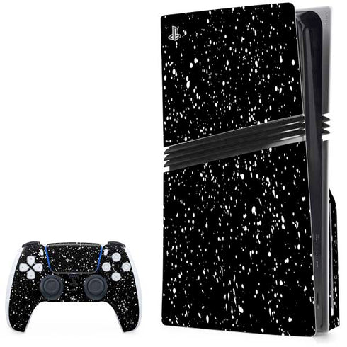 Black Speckle PS5 Pro Disk Bundle Skin