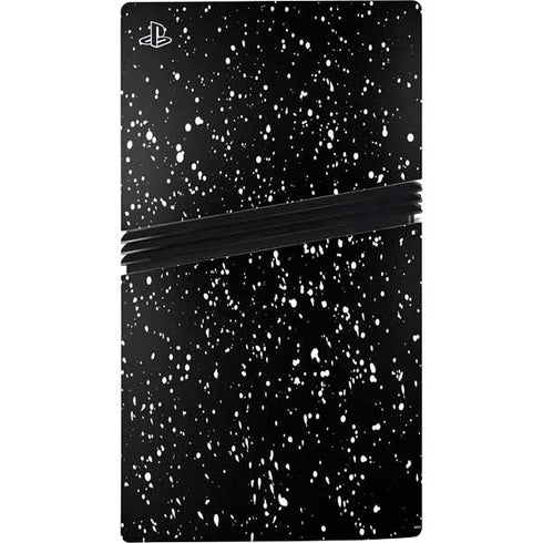 Black Speckle PS5 Pro Disk Console Skin