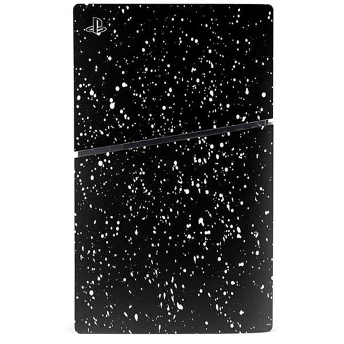 Black Speckle PS5 Slim Digital Edition Console Skin