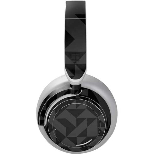 Black Geometric Surface Headphones Skin