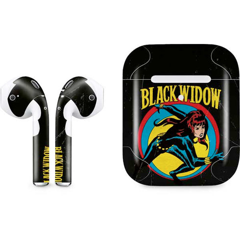 Marvel Classic Comics Black Widow Apple AirPods 2 Skin