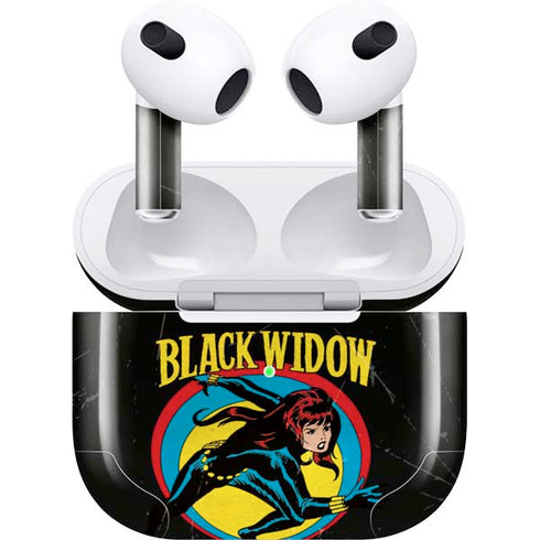 Marvel Classic Comics Black Widow Apple AirPods (3rd Gen 2021) Skin