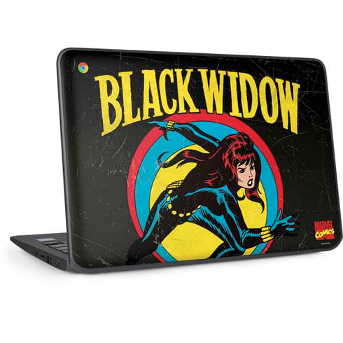Marvel Classic Comics Black Widow HP Chromebook Skin