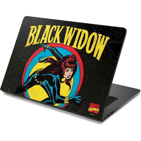 Marvel Classic Comics Black Widow Dell Chromebook Skin
