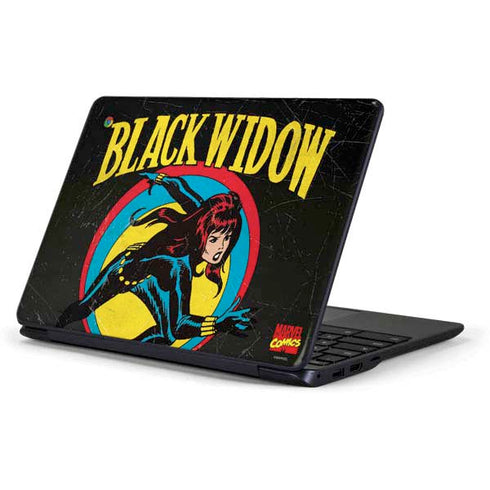 Marvel Classic Comics Black Widow Samsung Chromebook Skin
