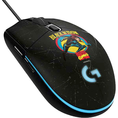 Marvel Classic Comics Black Widow G203 Prodigy RGB Wired Gaming Mouse Skin