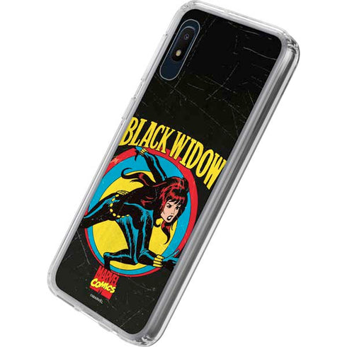 Marvel Classic Comics Black Widow Galaxy A10e Clear Case