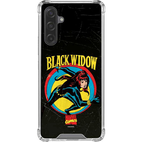 Marvel Classic Comics Black Widow Galaxy A17 Clear Case