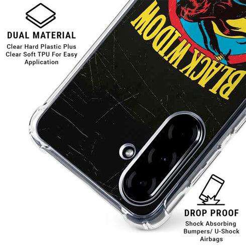 Marvel Classic Comics Black Widow Galaxy A36 5G Clear Case