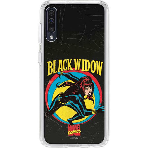 Marvel Classic Comics Black Widow Galaxy A50 Clear Case